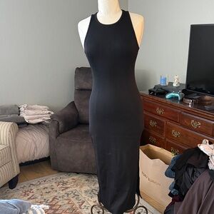 White House Black Market Black Midi Dress